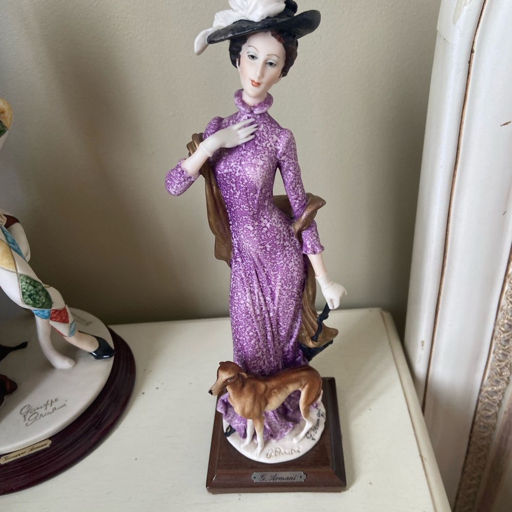 Giuseppe Armani Lady with a dog   Limited Edition